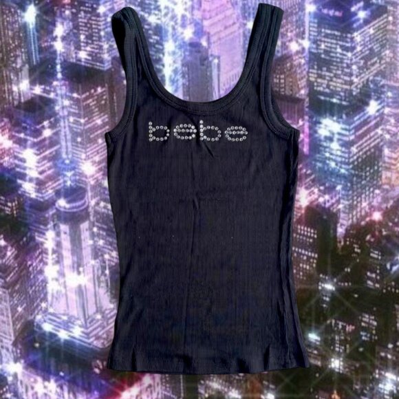 bebe Tops - Y2K bebe black tank top